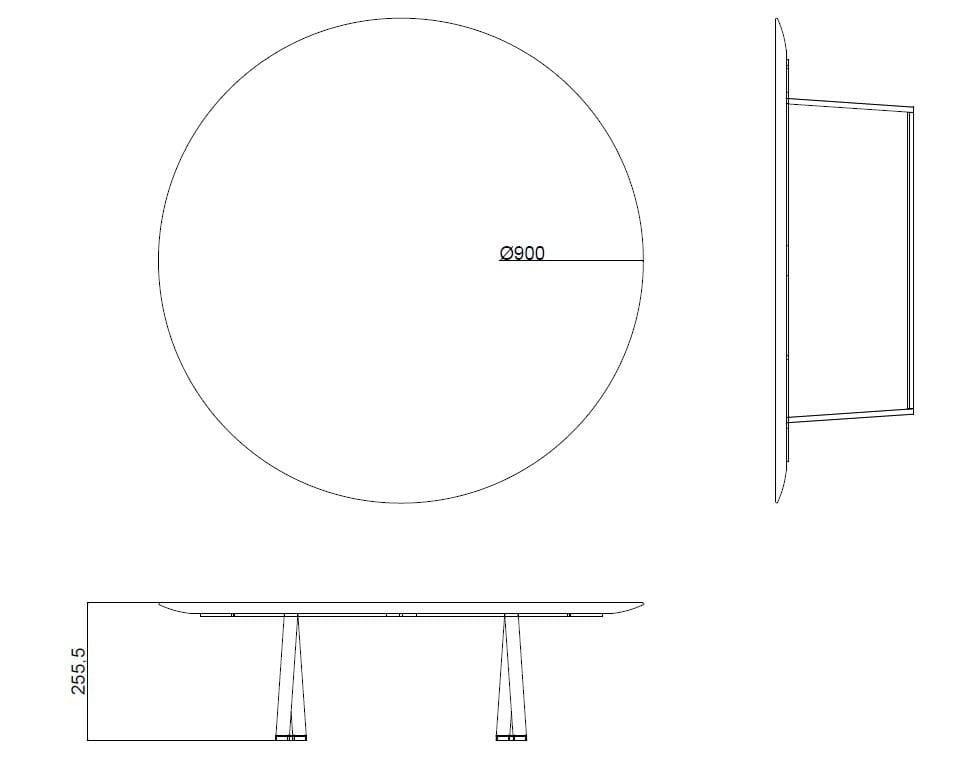 Круглый мраморный журнальный столик Salvatori Dritto ARCH-00100039 - Вид №5