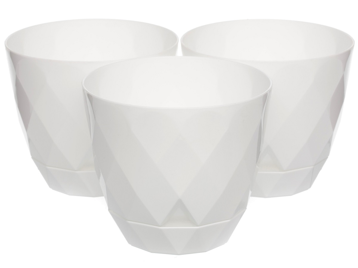 Горшок для цветов Rico 0.65L White NAVAKO 16020 - Вид №3