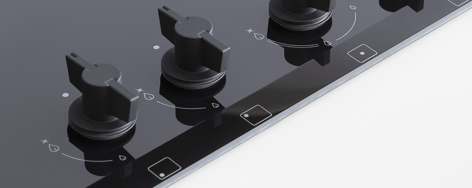 Стеклянная встраиваемая газовая плита Bertazzoni ARCH-00106243 - Вид №4