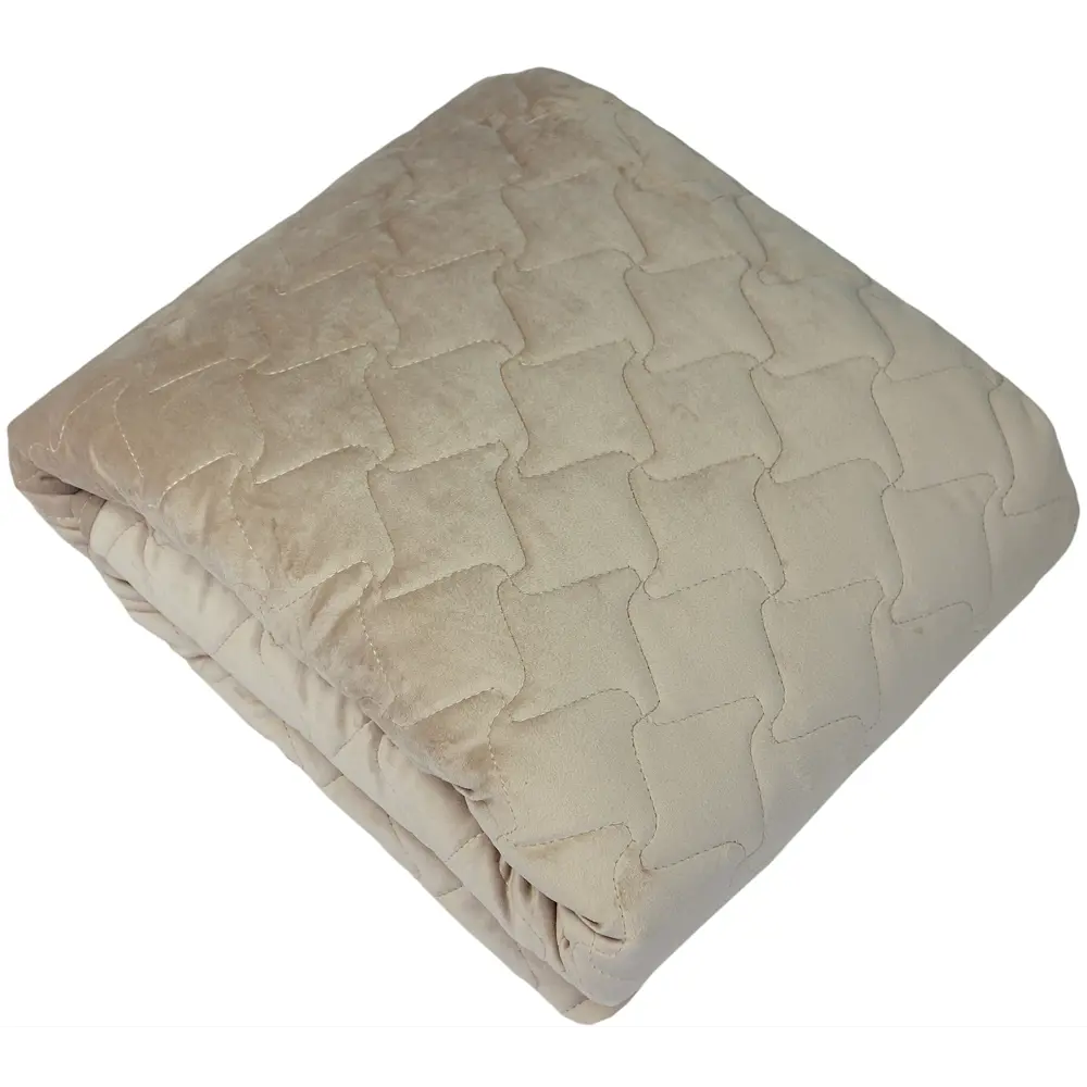 Покрывало Verona 220x240 см бархат цвет кремовый Cream 5 Бельвита Нео-классика STLM-2070946