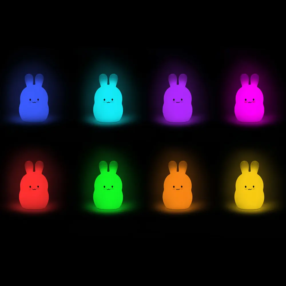 Светильник детский Rombica LED Rabbit, RGB свет, цвет белый STLM-2211586 - Вид №3