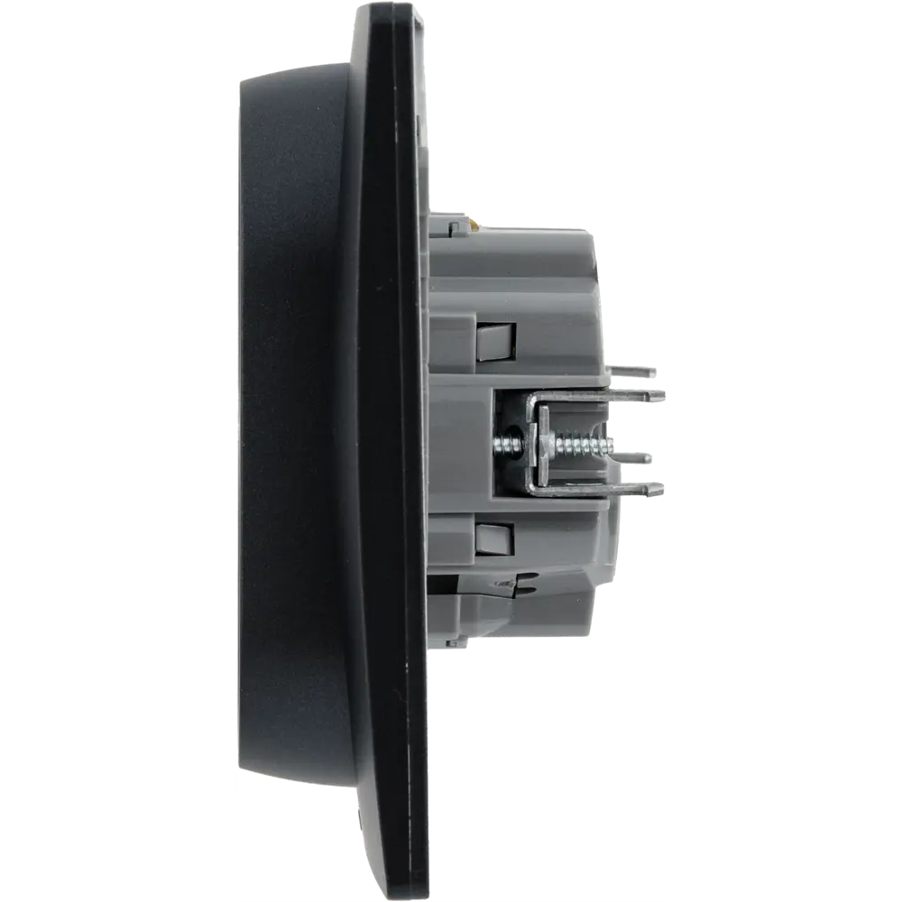 Двойная розетка Legrand Etika антрацит с заземлением 82496852 STLM-1334307 - Вид №4