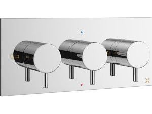 Термостатический смеситель для душа с 3 отверстиями