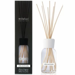 Диффузор с палочками 250 мл "Белая мята и тонка" White Mint & Tonka MILLEFIORI MILANO МЯТА 267374 Белый