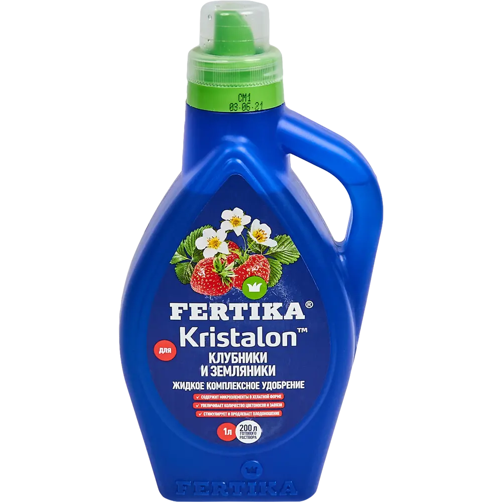 FERTIKA Кристалон — профессиональное удобрение для клубники и земляники 1 л 85222430 STLM-0059981