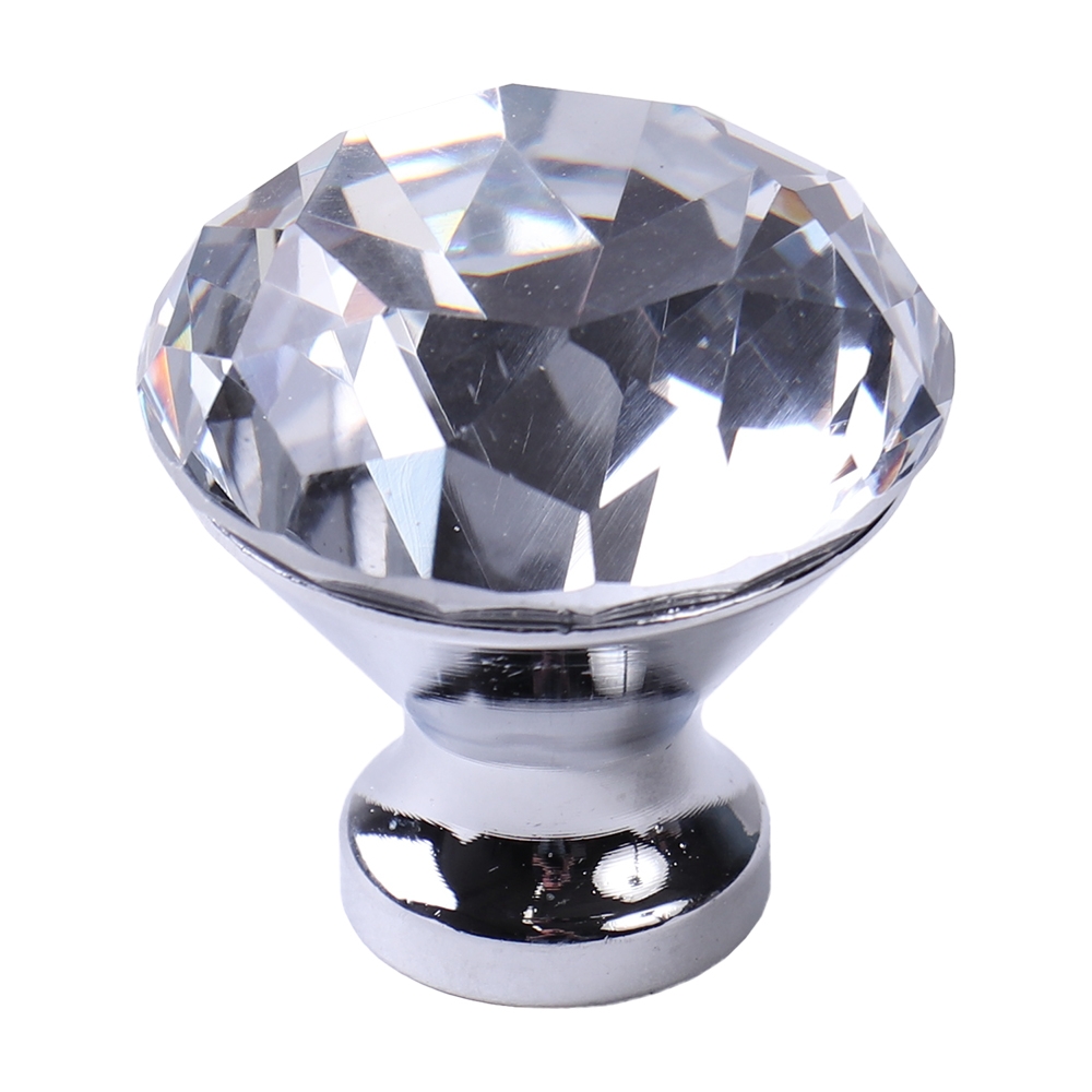 Мебельная ручка  Кноб, 30×30×31 мм, хром, прозрачный LJPS0174 Public Steel Россия 