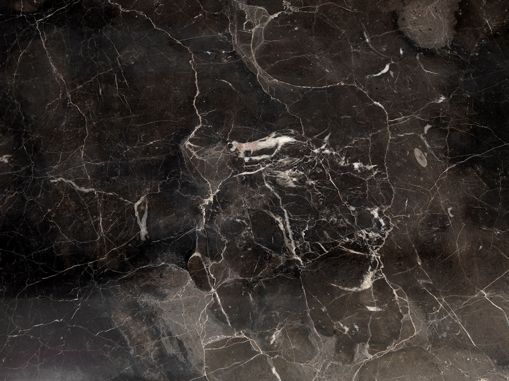 Приставной столик с мраморным топом коричневый 60 см Henley от Eichholtz EICHHOLTZ  242451 Черный  - Вид №1