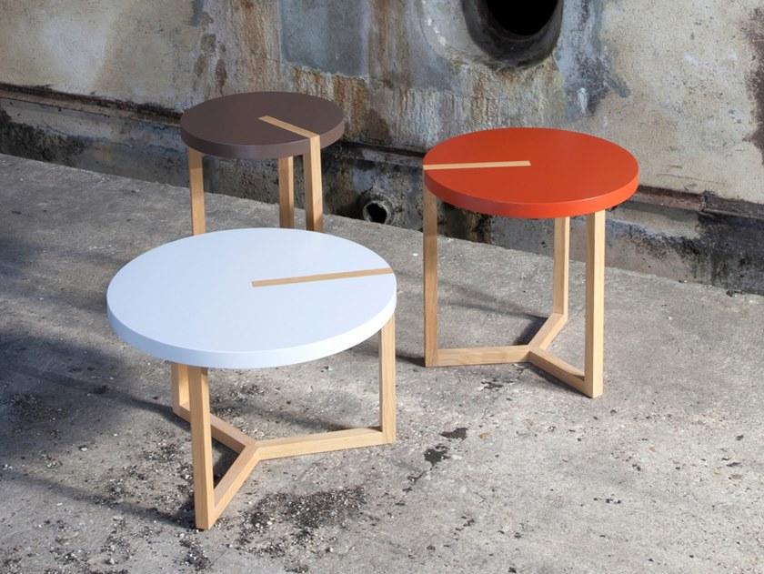 Duvivier Canapés Круглый журнальный столик из мдф  Triogu1lt, triogu2lt, trig4lt, triotb1lt  - Вид №1