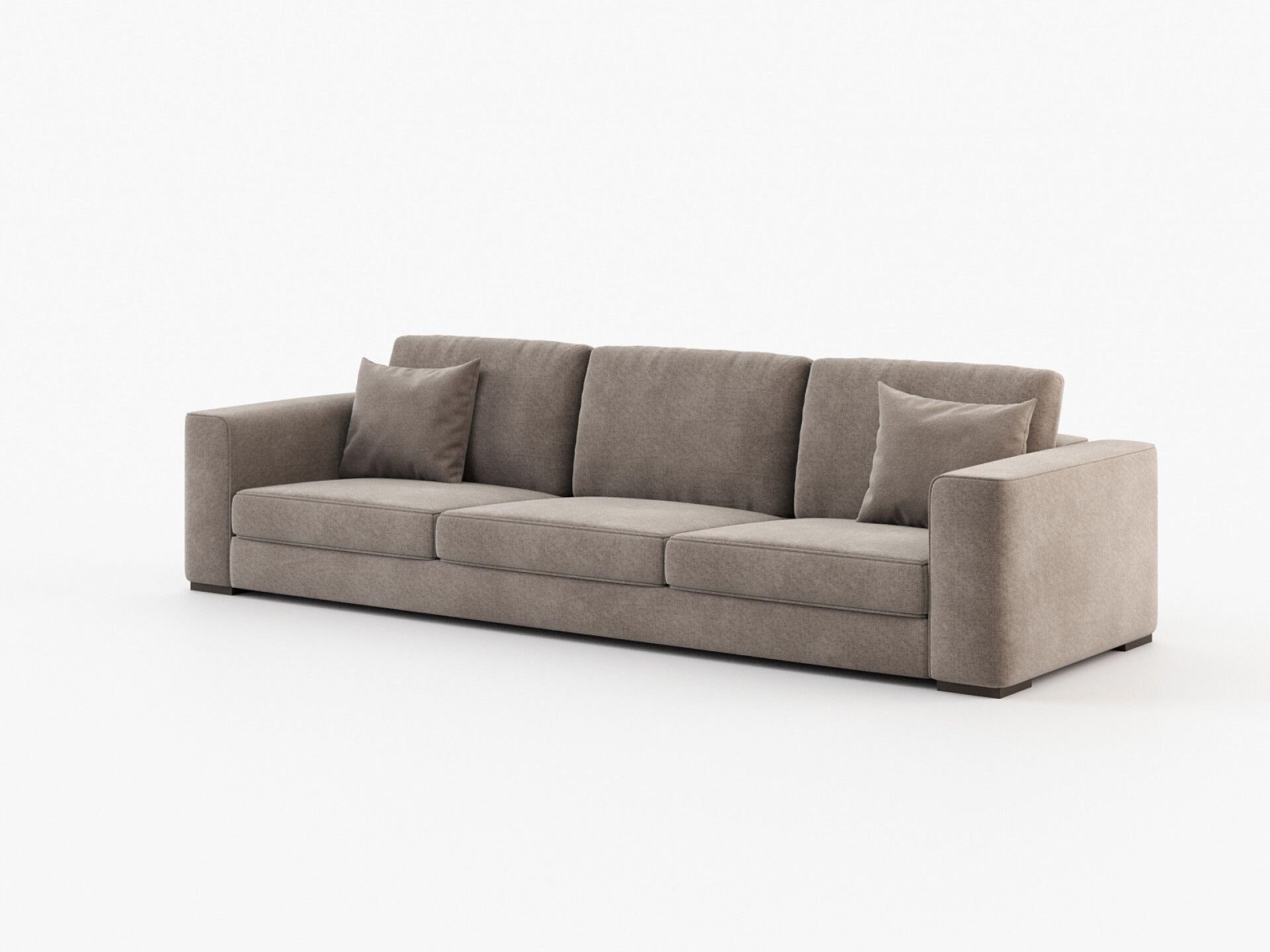 3-местный тканевый диван Laskasas серый ARCH-00033879 - Вид №10