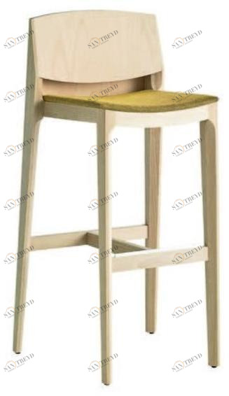 Capdell Высокий деревянный табурет со спинкой Isa 142b