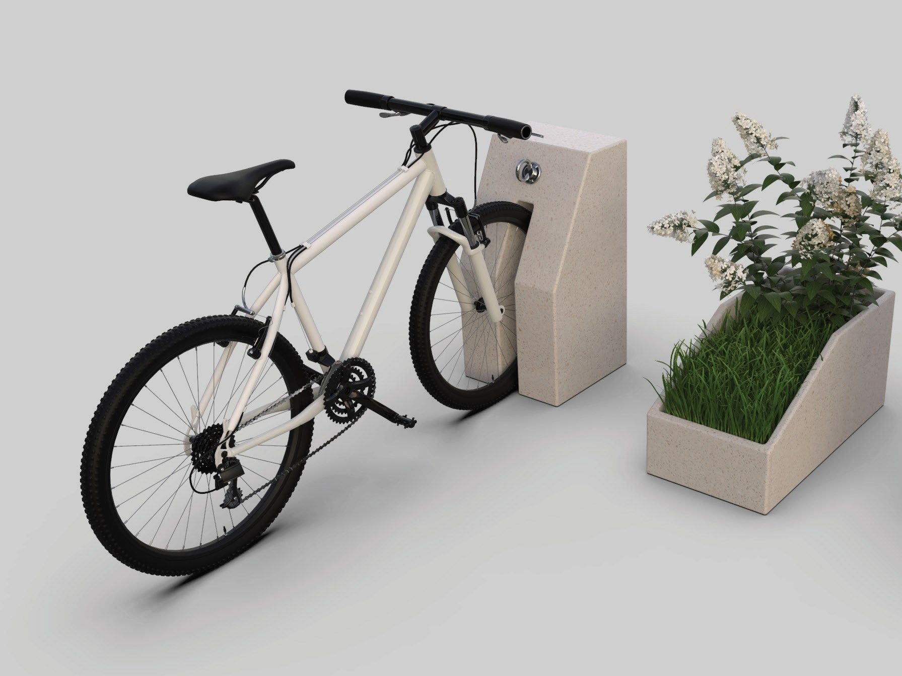 Реконструированная каменная стойка для велосипедов Viscio Urban Design Modula ARCH-00133006 - Вид №4