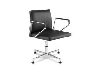 4-спицевое вращающееся кресло для конференций с подлокотниками