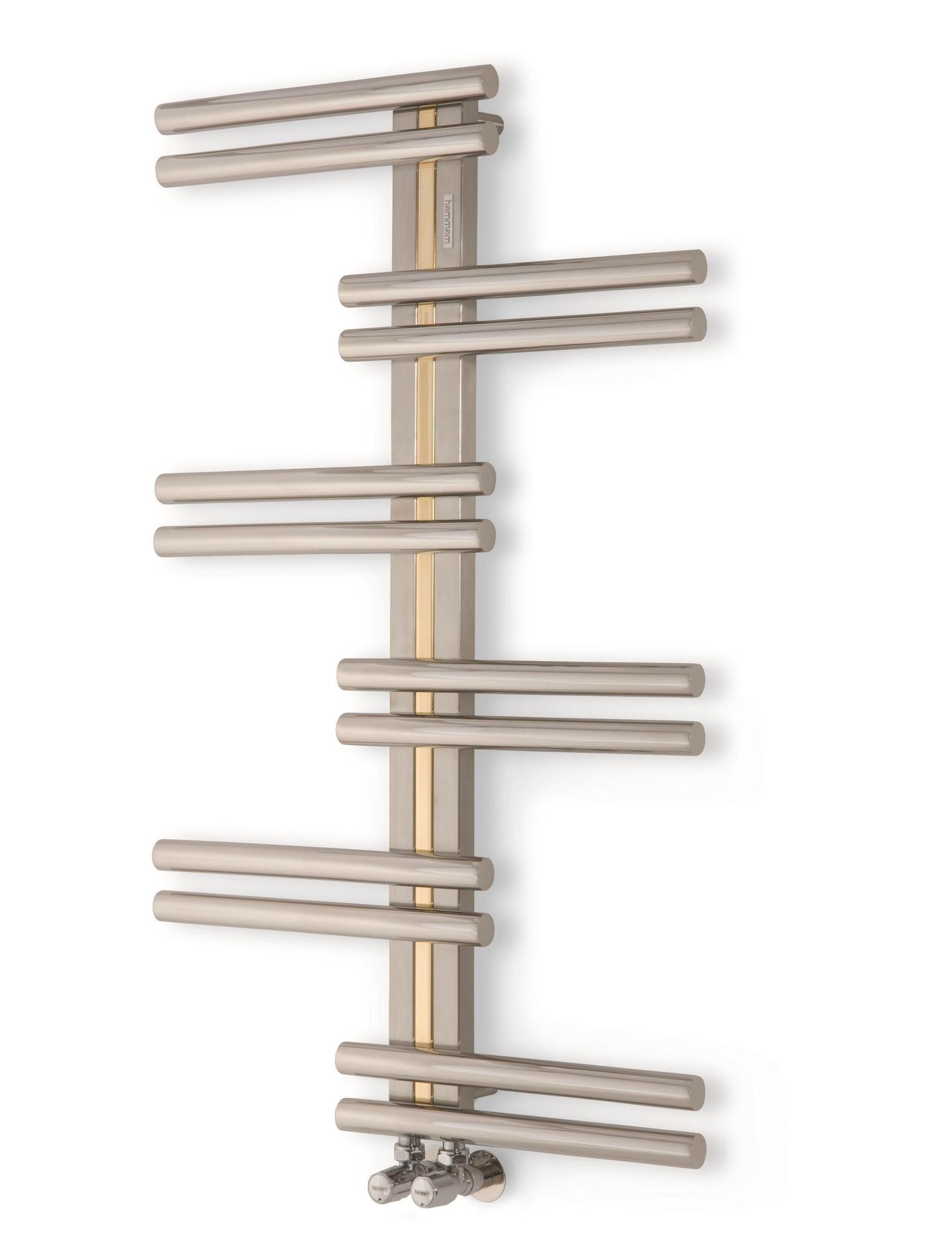 Полотенцесушитель Hammam KAYRA Stainless steel  комбинированный; электрический или водяной Сталь  - Вид №20