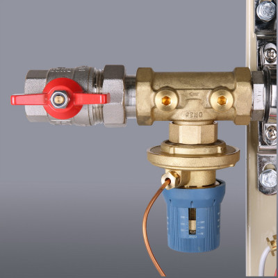 VT.GPA.05S04.R3 Узел этажный для поквартирного учета тепловой энергии с автоматическим регулятором перепада давлений Valtec 3/4", 3 вых., ввод справа  - Вид №6