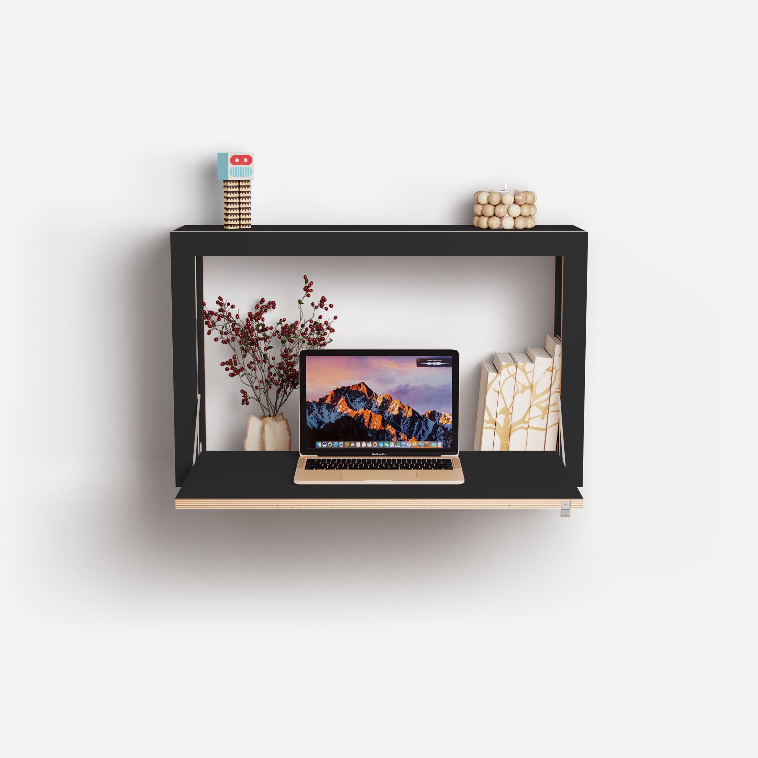 Фанерный подвесной письменный стол с откидными дверцами AMBIVALENZ Fläpps Box 80x50x20 ARCH-00116510 - Вид №3