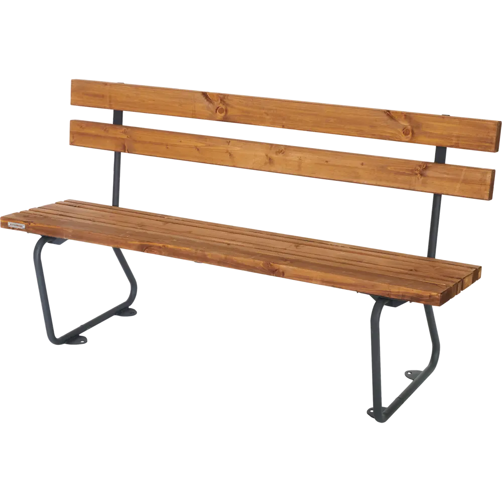 Скамья садовая со спинкой City Life150x55x83 см сталь/дерево коричневая 82245712 STLM-2212200 Santreyd 