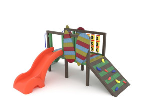 Рециркулированная пластиковая игровая структура