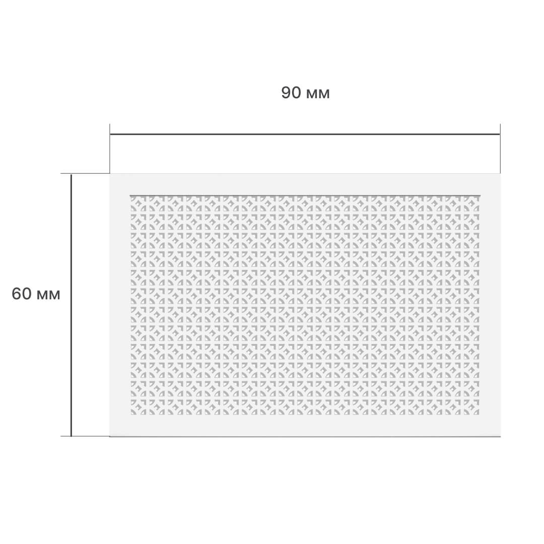 Экран для радиатора 90х60 см Сусанна белый STELLA Standart STSR-1192 - Вид №2