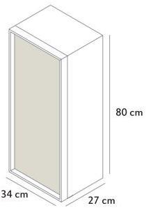 Acquabella Шкафчик для ванной в Акрон © с дверцами Show sun-id-1456569 - Вид №4