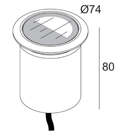 Алюминиевый напольный светодиодный маркер Deltalight Logic ARCH-00126890 - Вид №2