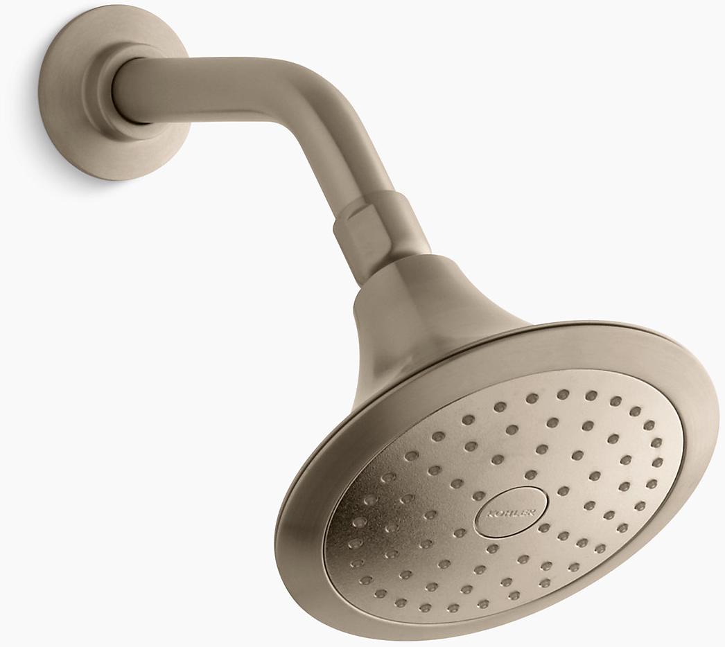 KOHLER Однофункциональная насадка для душа Forté 1,75 галлона в минуту с технологией всасывания воздуха Katalyst K-10327-G-BV 