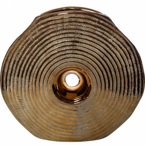 Ваза керамическая с отверстием золото 26 см GARDA DECOR - 045399 Золото