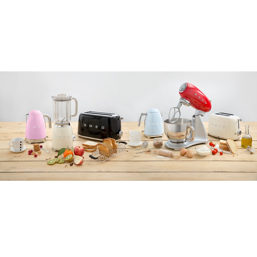 Тостер Smeg на 2 ломтика, кремовый TSF01CREU - Вид №1