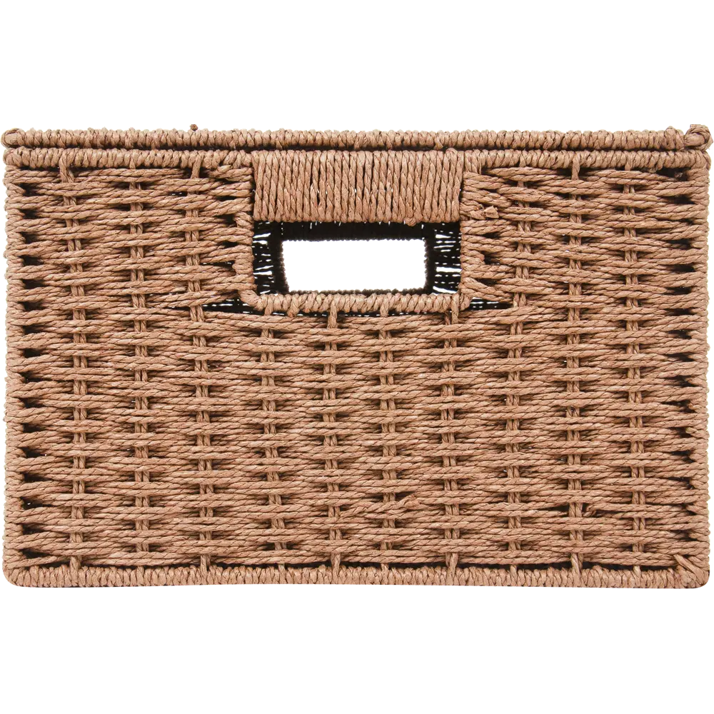 Корзина для хранения 38x18x28 см бумажный шпагат цвет коричневый Santreyd STLM-2205109 - Вид №3