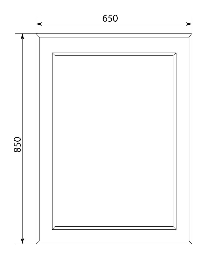 У72508 Зеркало Delice 65*85 White 1 Marka Art - Вид №2