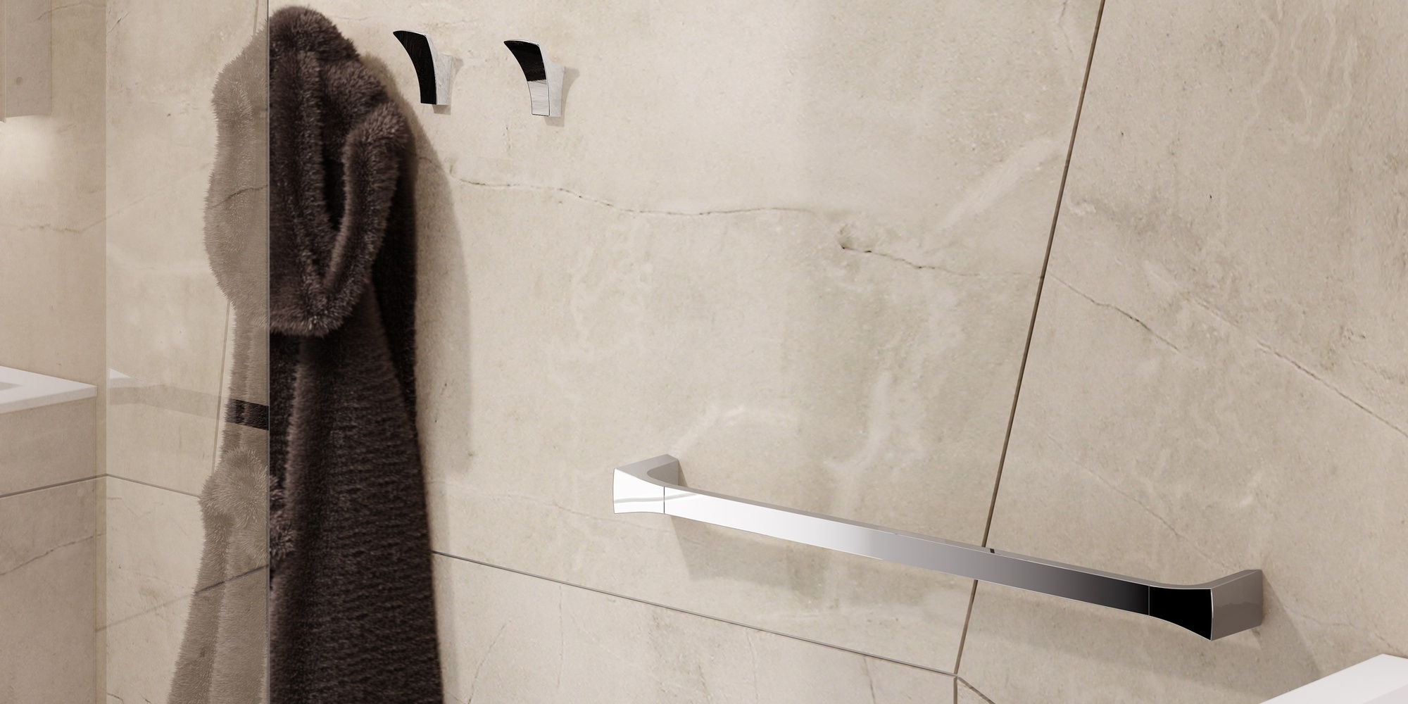 Sonia Полотенцедержатель 600 мм S7-Midcentury Design Хром S7-MID CENTURY DESIGN 131525 - Вид №1