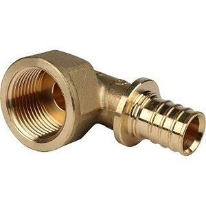 Угольник-переходник ВР 25x1" аксиальный для труб из сшитого полиэтилена STOUT