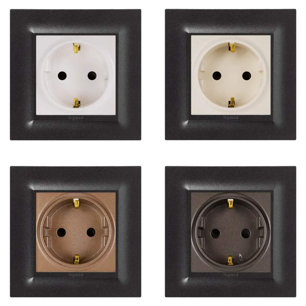 Рамка для розеток и выключателей Legrand Structura 1 пост цвет магнезиум STLM-2008681 - Вид №1