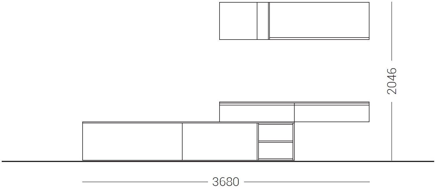 Dall'Agnese Оборудованная лакированная стена Slim & speed up sun-id-1455991 - Вид №1