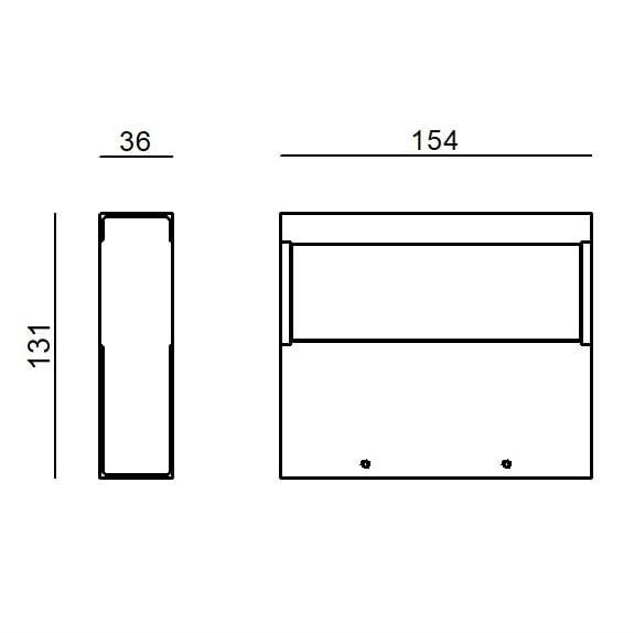 Алюминиевый светодиодный настенный светильник Linea Light Group REGOLO DOUBLE EMISSION ARCH-00121174 - Вид №7