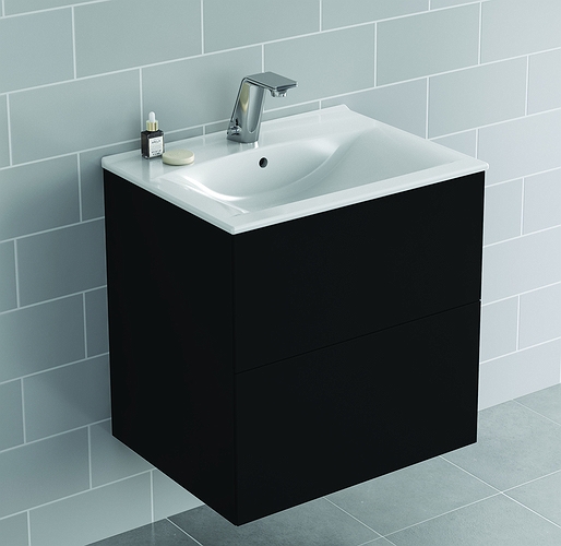 9751321111 IDO Elegant напольная тумба под умывальник, с двумя ящиками, W = 900 мм, W1 = 910 мм, белый - Вид №2