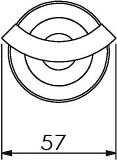 11032B Крючок подвесной цвет хром LANGBERGER BURANO - Вид №2