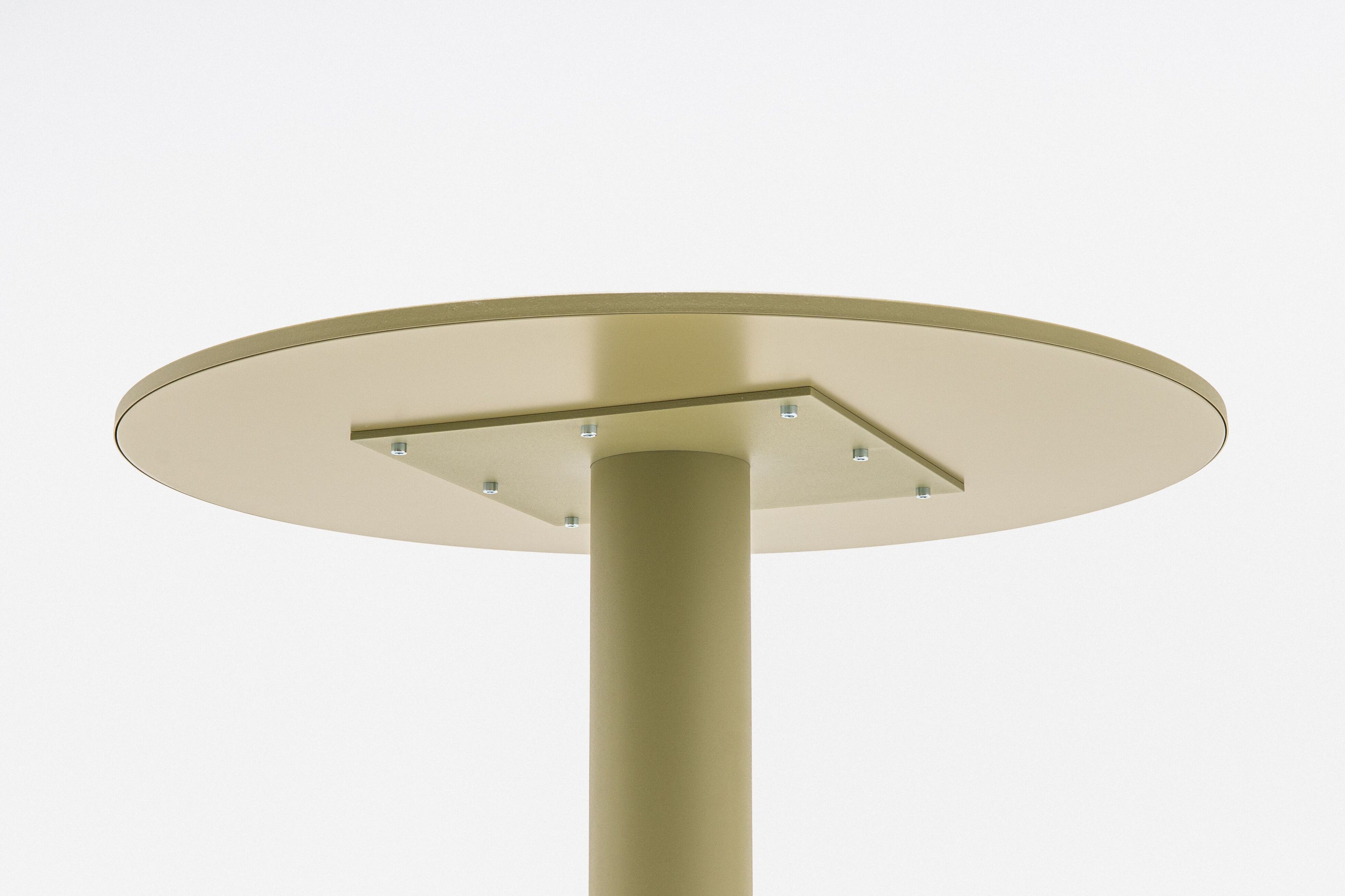 Высокий круглый журнальный столик из оцинкованной стали MDD BOLT ARCH-00087255 - Вид №3