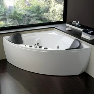 Ванна угловая с аэромассажем Meli 150 см