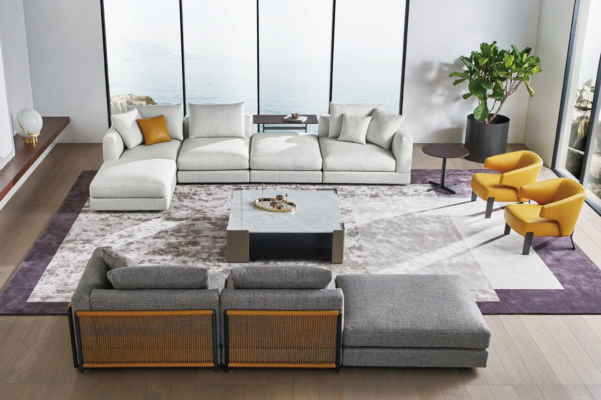 Съемный модульный диван из ткани с полуостровом CAMERICH Nature ARCH-00127666 - Вид №5