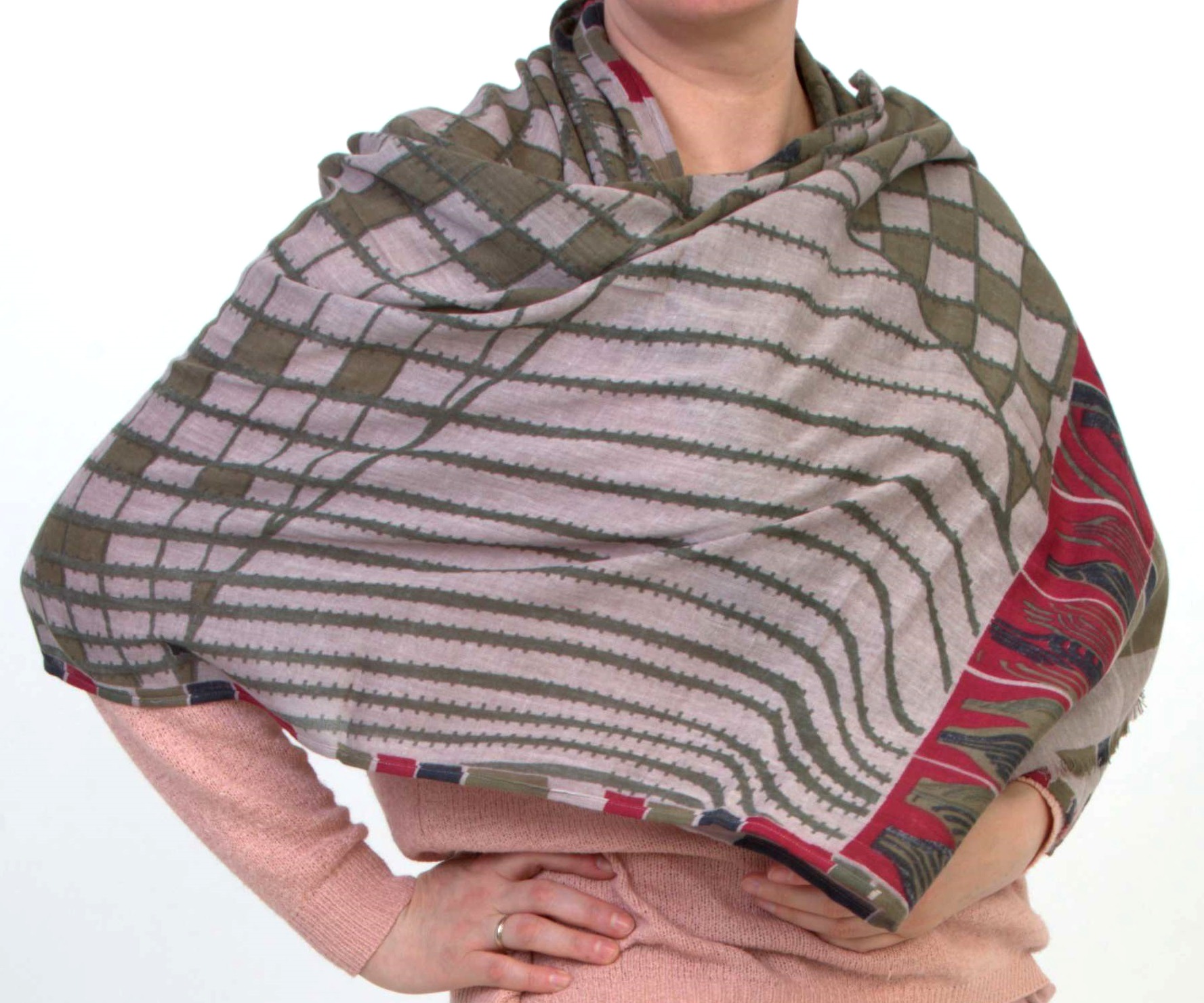 VITIS_K Шаль 70/190 хлопок PETRUSSE Santreyd 