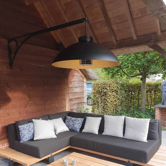 HEATSAIL DOME MIDNIGHT Уличный обогреватель инфракрасный с освещением.