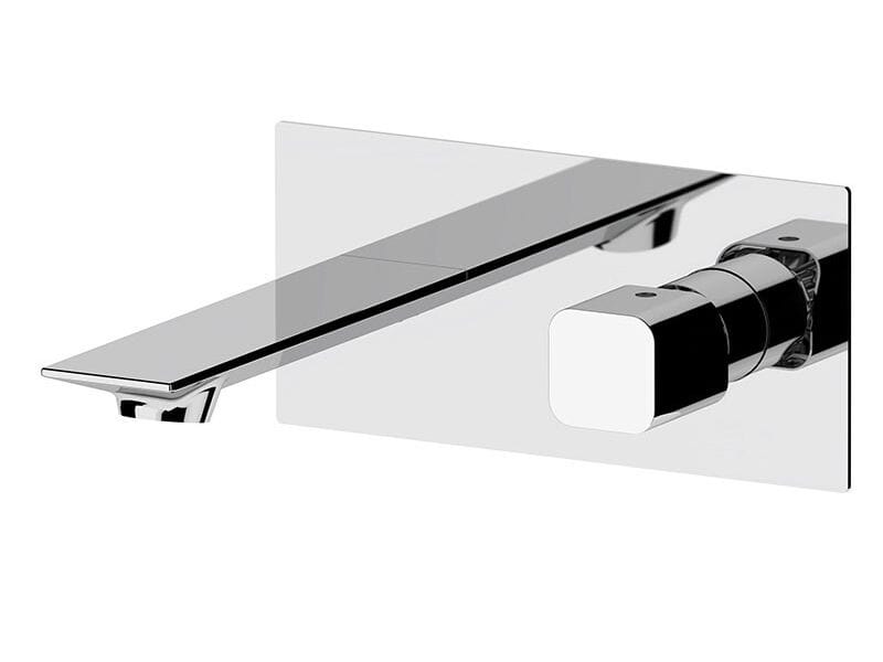 Однорычажный настенный смеситель для раковины с пластиной Rubinetterie Mariani Icon-Q ARCH-00011309