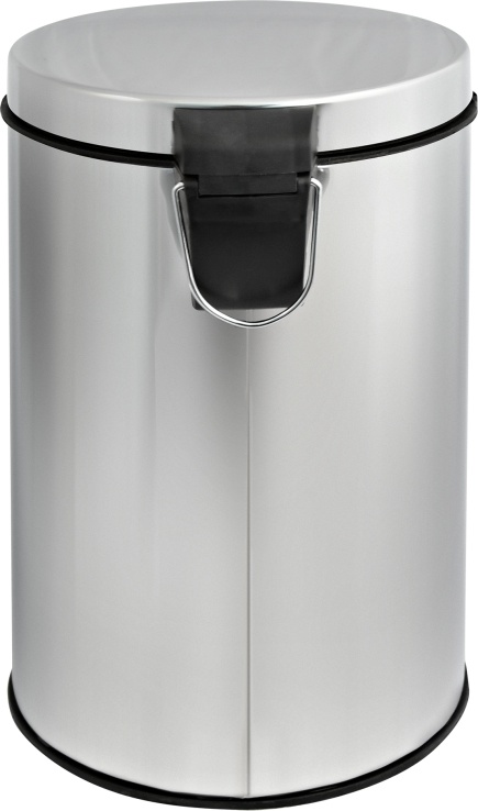 2565.068 Урна с механизмом поднятия крышки 12л 11312 нержав сталь 12 л Solinne Puff  - Вид №2