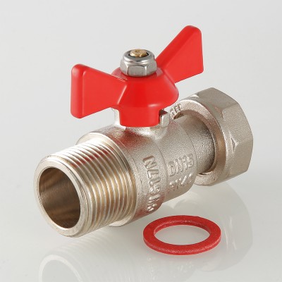 VT.260.N.0606 Кран шаровой с накидной гайкой и наружной резьбой Valtec 1"  - Вид №7