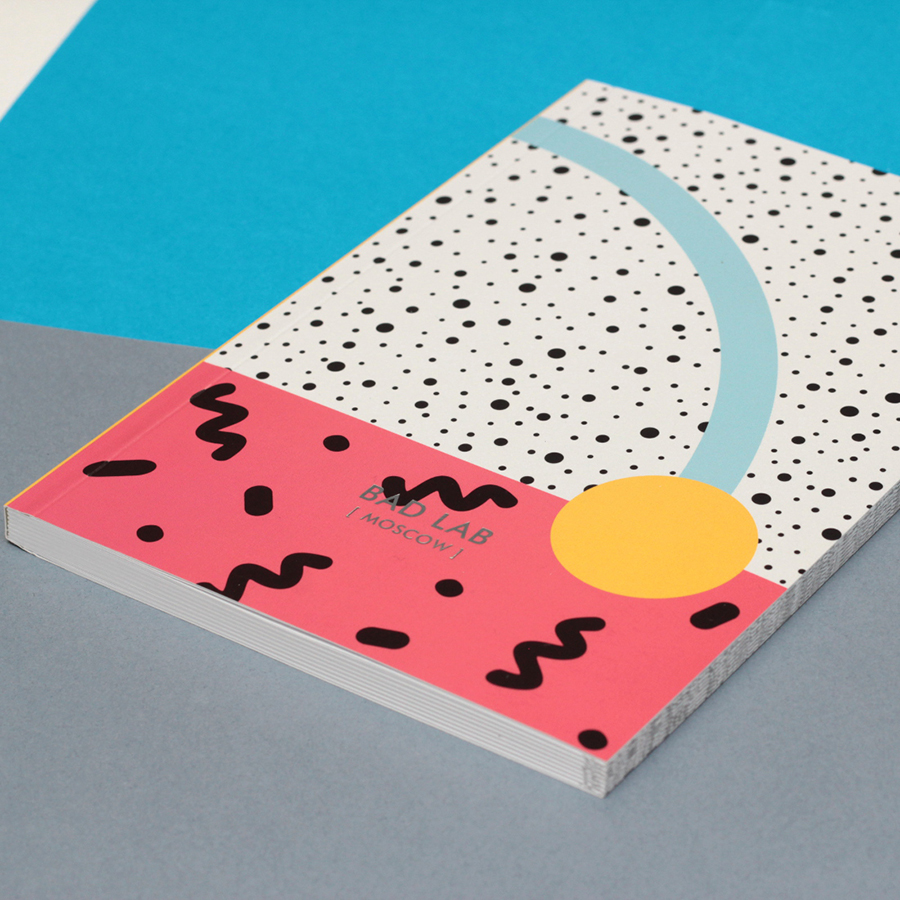 0210 Блокнот а5 memphis - sunset BadLab  - Вид №2