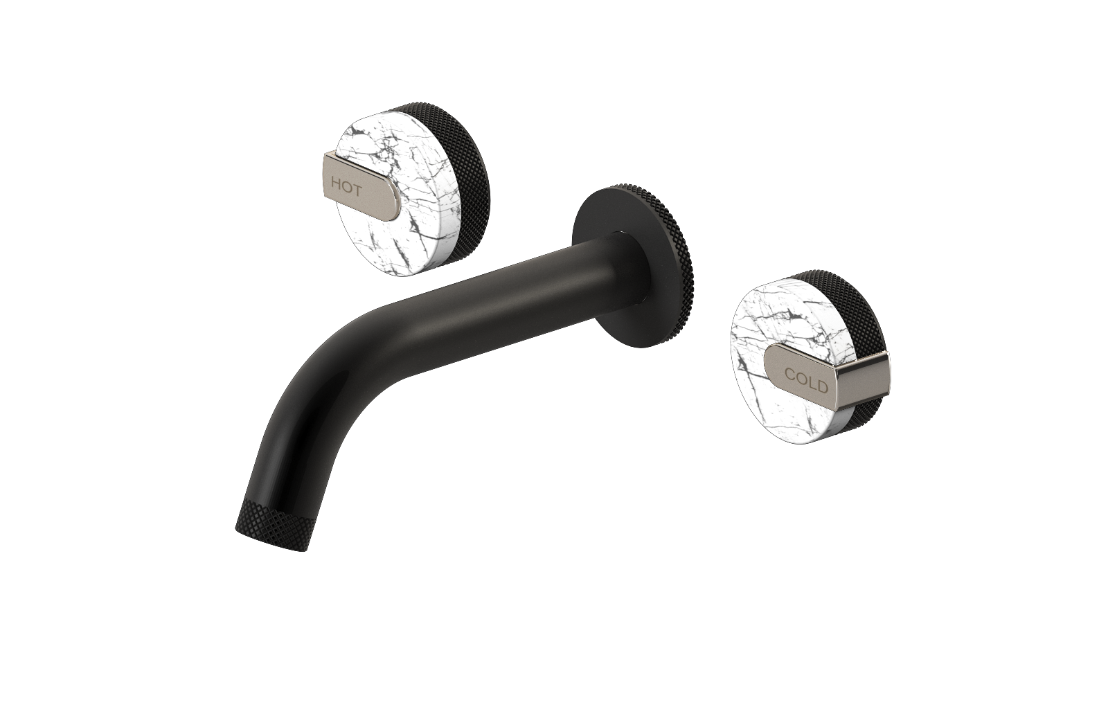 E-11530-R2MW-L1PN-MBK Смеситель для умывальника из 19,1см носикем (внешняя часть) GRAFF MOD+