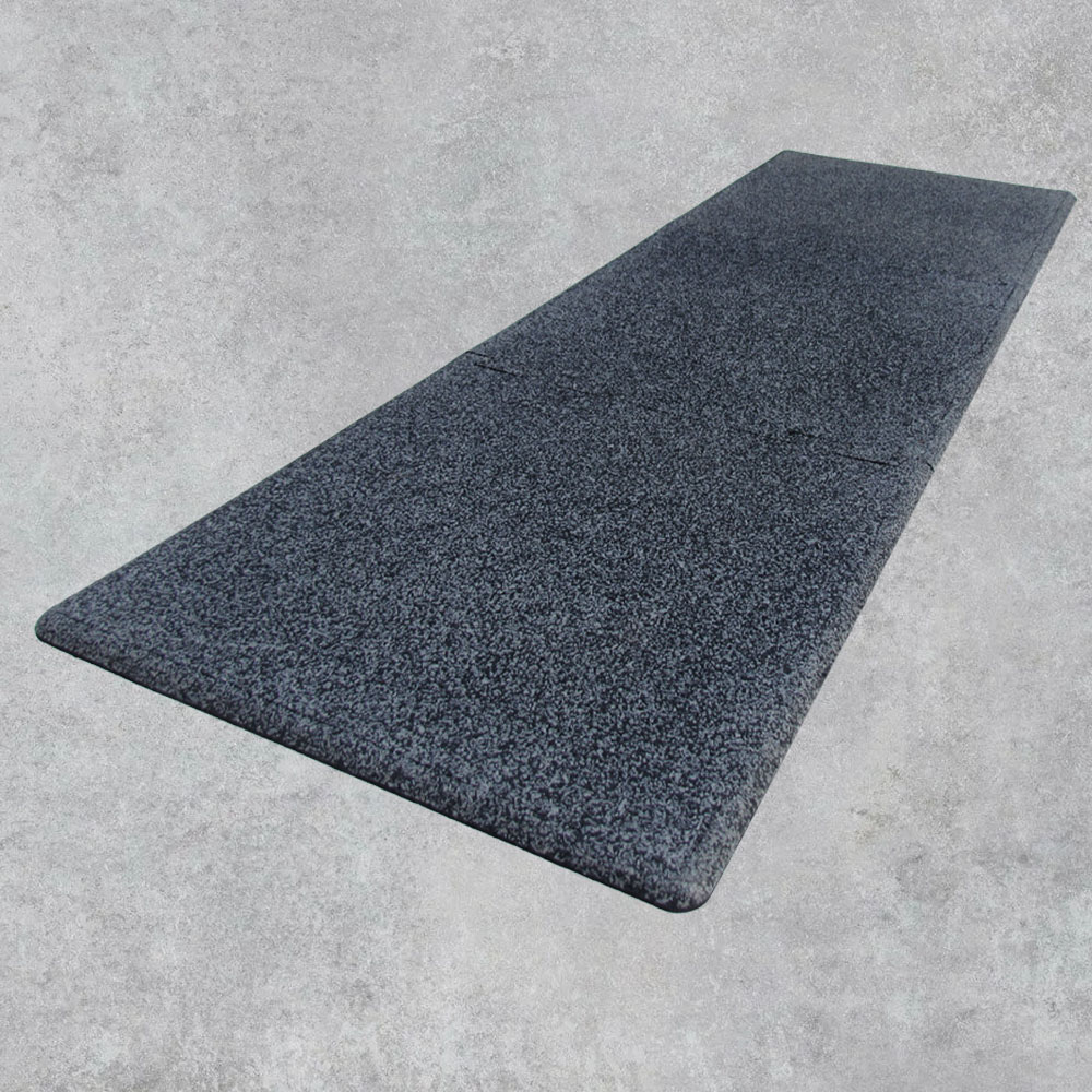 Садовая дорожка из трех элементов серая. Резиновое покрытие ЭКОПРОФИТ ДРССер003