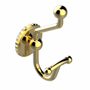 G9G-510A Крючок для халатов двойной Thg-paris System с говлитом Покрытие PVD золотистый цвет