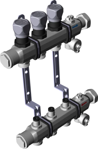 587 758 1) Модель 1006 Трубопроводные системы  Fonterra панельное отопление  Коллекторы  Нержавеющая сталь Santreyd  - Вид №4