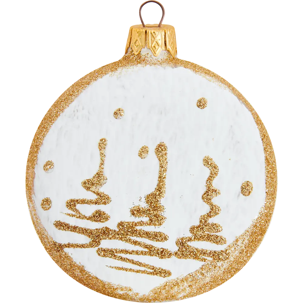 85178236 Елочное украшение Медальон Куранти и снегири КУ-80-224232 Коломеев 10x9 см STLM-0953831 Santreyd  - Вид №4